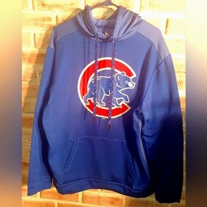 LSG/MLB RARE Chicago Cubs two toned hoodie. Men's Lrg